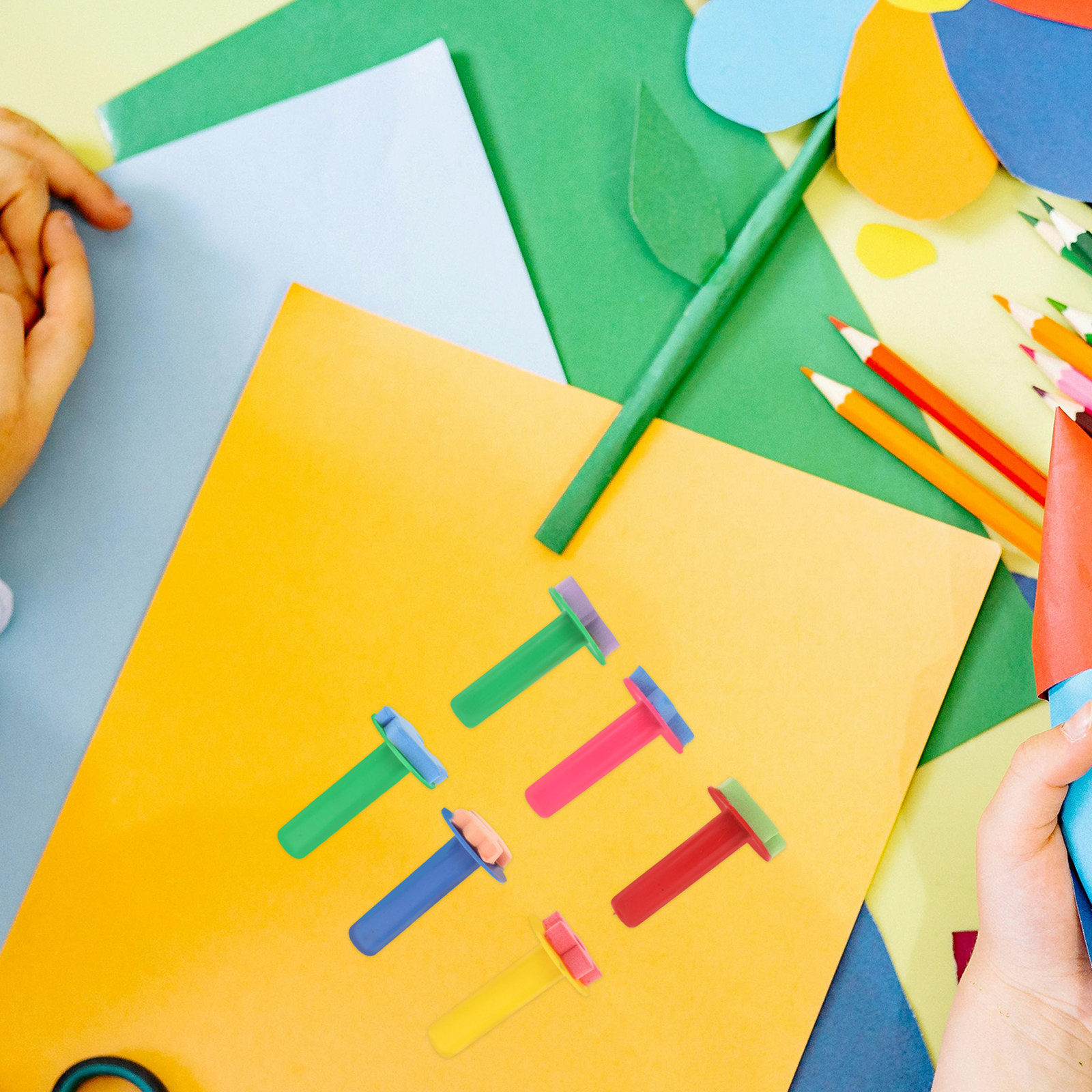 Kids Education Drawing - Set di 6 Pennelli in Spugna