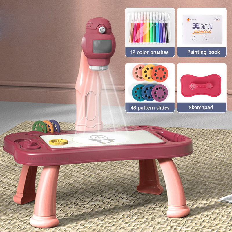 Kids Education Drawing - Proiettore intelligente Set da tavolo per