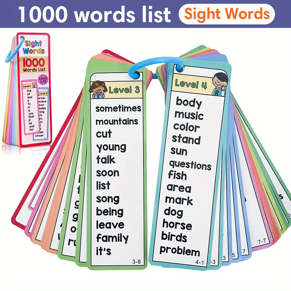 Kids Education Activities - 1000 parole visive Schede flash per