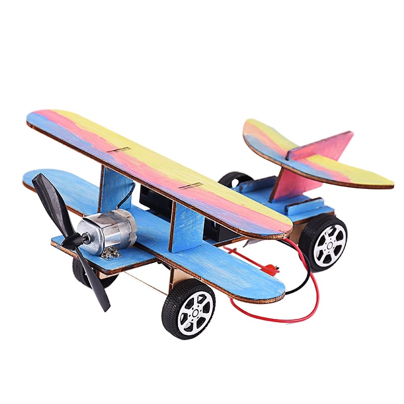 Kingdom Kids Education - STEM Kit modello biplano elettrico in