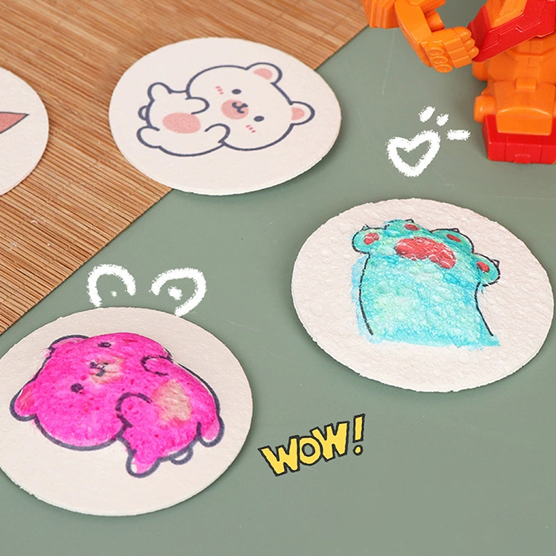 Kids Education Drawing - Carta da pittura con texture in