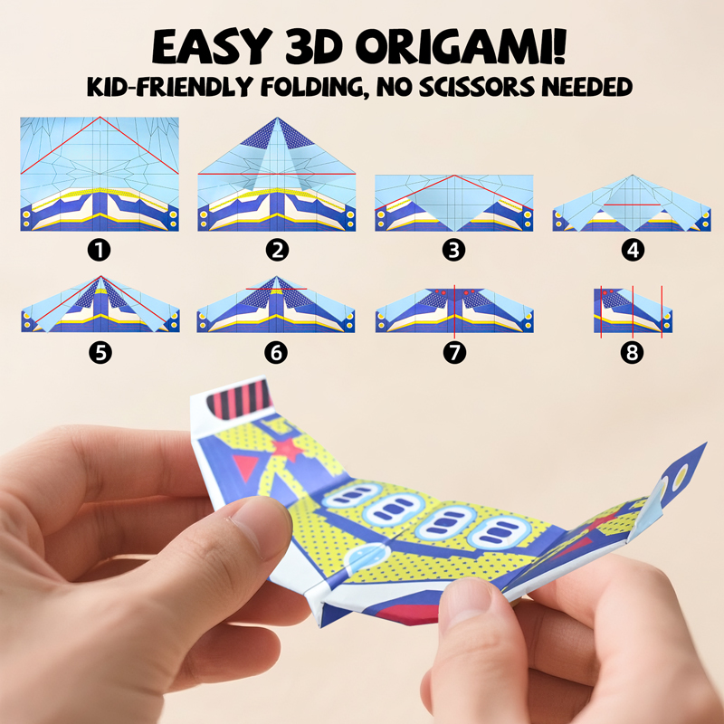 Kit Origami per Aeroplanini di - Kids Education Activities recensione e prezzo